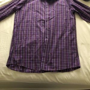 New purple plaid shirt